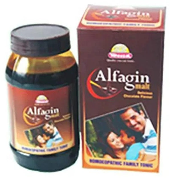 Wheezal Homeopathy Alfagin Malt Delicious Chocolate image 2