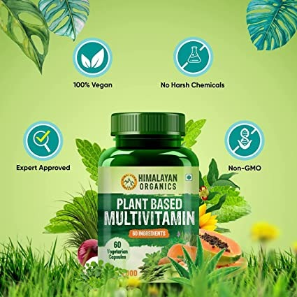 Himalayan Organics Plant Based Multivitamin Capsules - 60 Tabs image 6