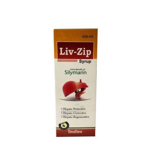 Dr. Raj Liv Zip Herbal Wellness Syrup - 450 ml