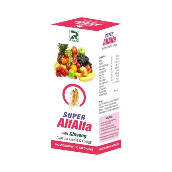 Dr.Raj Super Alfalfa With Ginseng Tonic - 200 ml