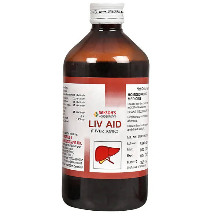 Bakson's Homeopathy Liv Aid Liver Tonic image 2