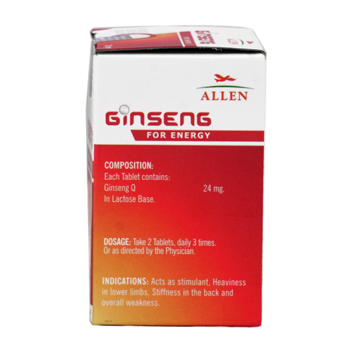 Allen Homeopathy Ginseng Tablets image 3