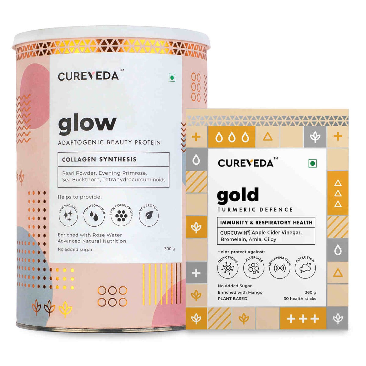 Cureveda Glow & Gold Combo
