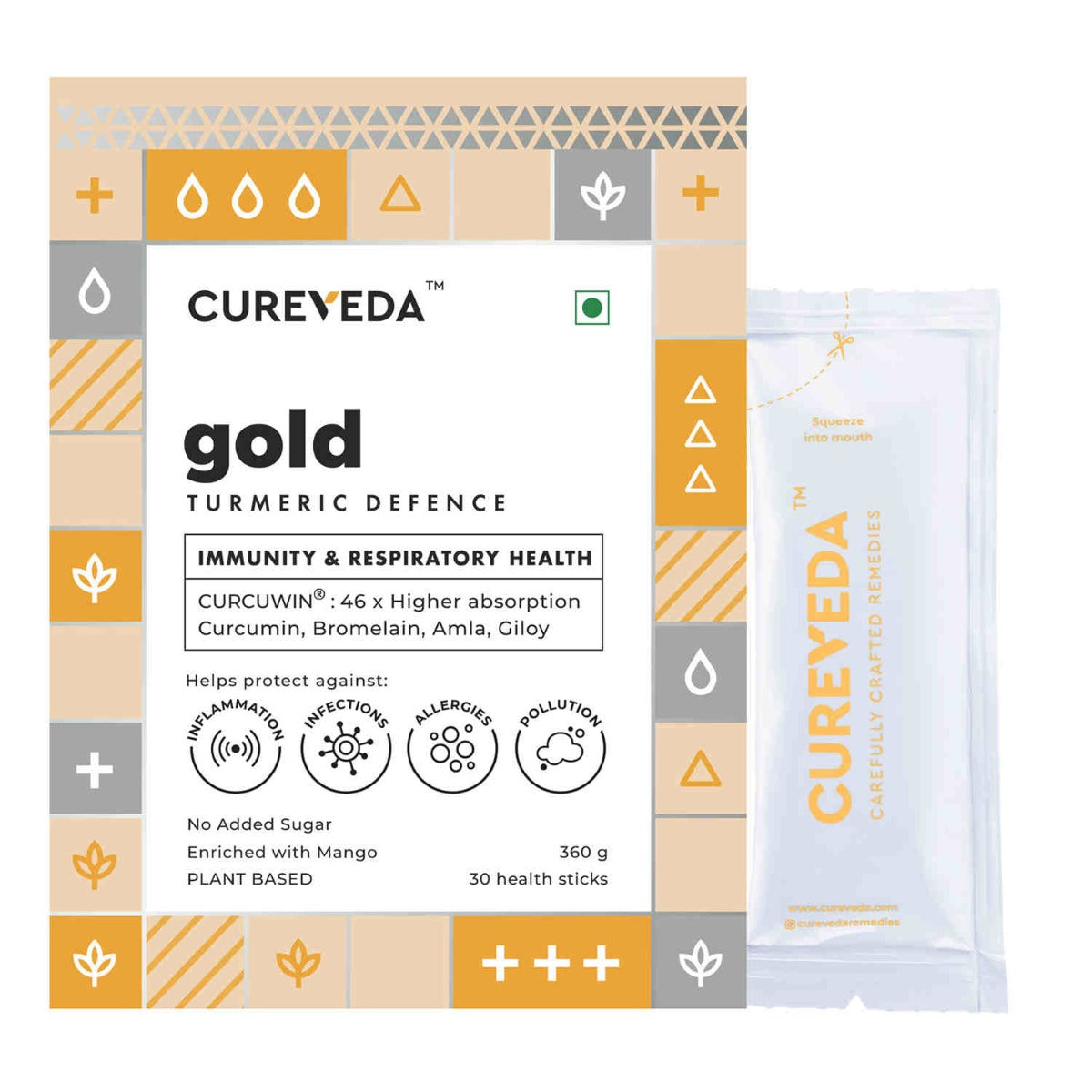 Cureveda Greens & Gold Combo image 3