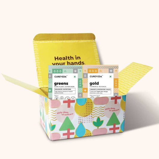 Cureveda Greens & Gold Combo