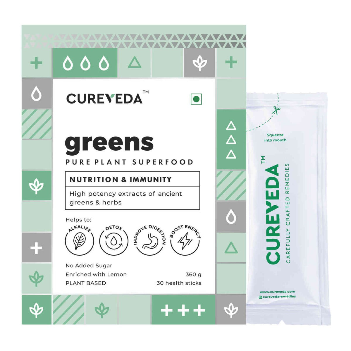 Cureveda Greens & Vision Combo image 3