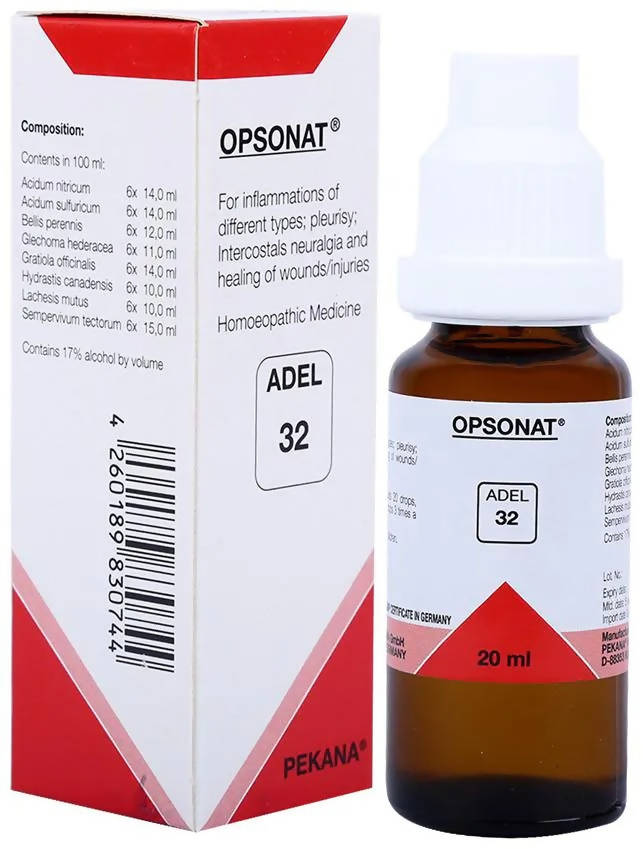 ADEL Homeopathy 32 Opsonat Drops - 20ml image 2