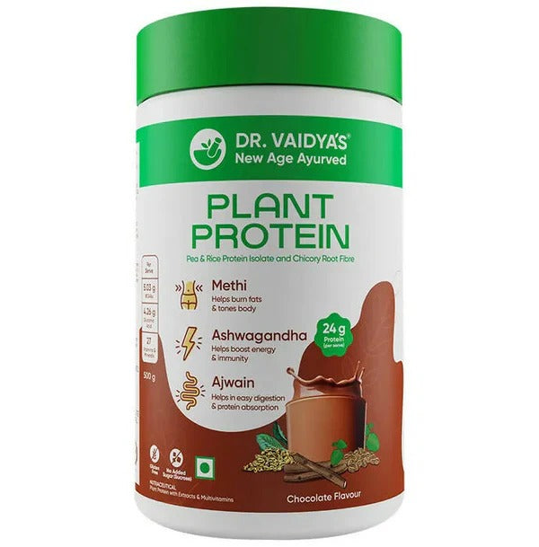 Dr. Vaidya's Plant Protein - 500 gms (Pack of 2) image 2