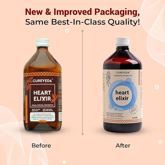 Cureveda Heart Elixir Syrup - 450 ml image 3