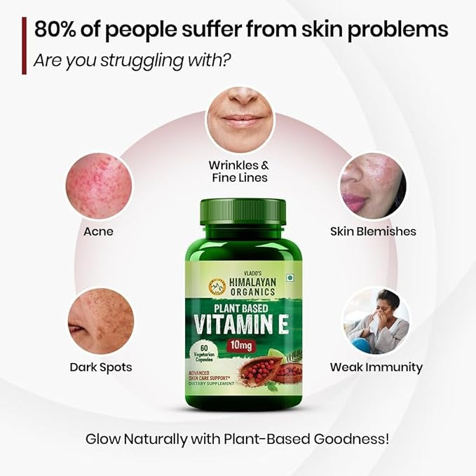 Himalayan Organics Plant-Based Vitamin E Capsules - 60 Tabs image 3
