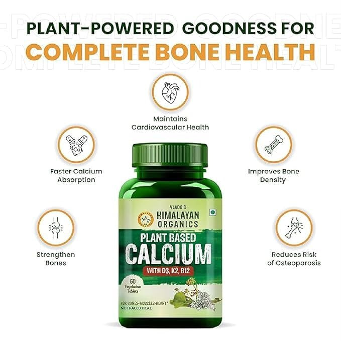Himalayan Organics Plant Based Calcium Vegetarian Capsules image 4