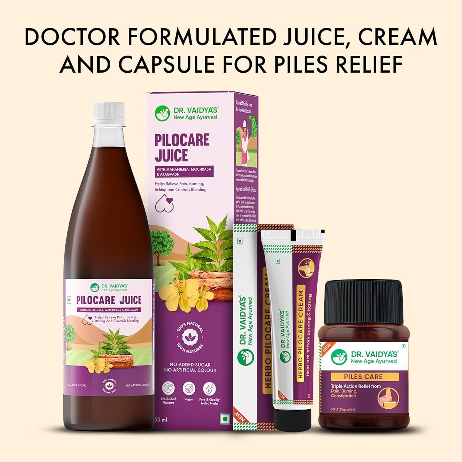 Dr. Vaidya's Ayurvedic Piles Combo image 2