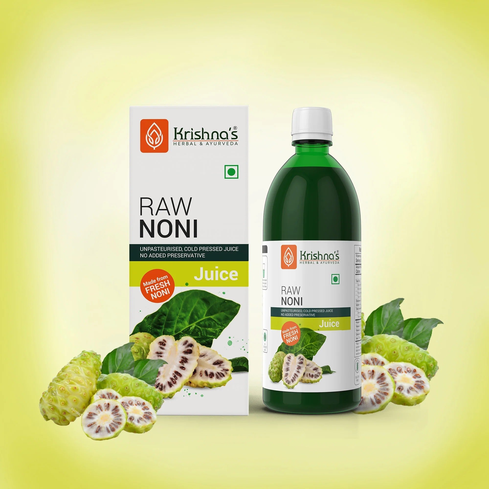 Krishna's Herbal & Ayurveda Raw Noni Juice - 1 L image 2