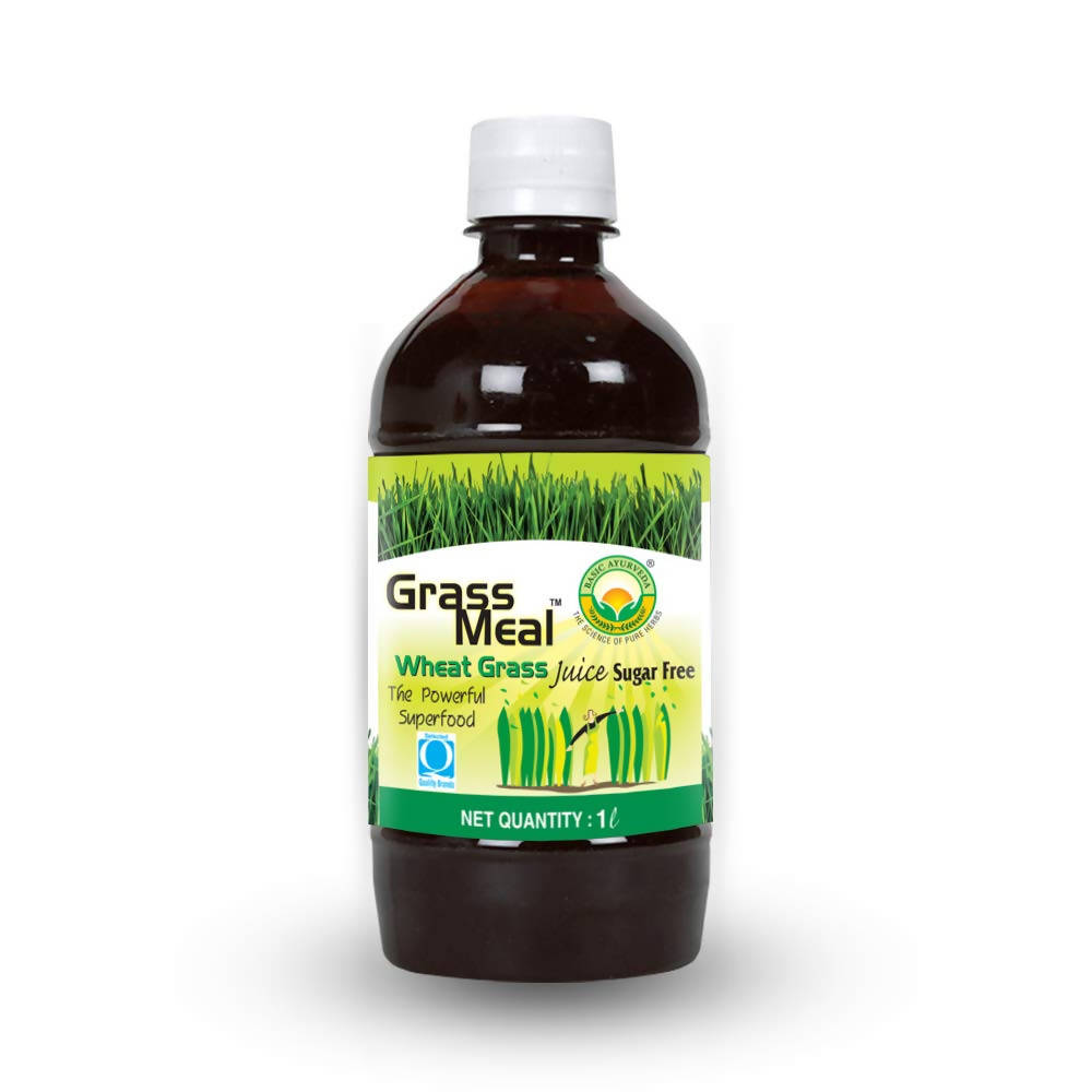 Basic Ayurveda Grass Meal Wheat Grass Juice - 1 Liter image 6