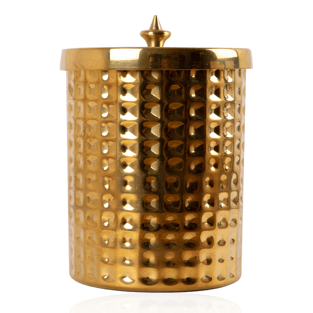 Kama Ayurveda Madurai Candle with Brass Holder - 165 gms image 2
