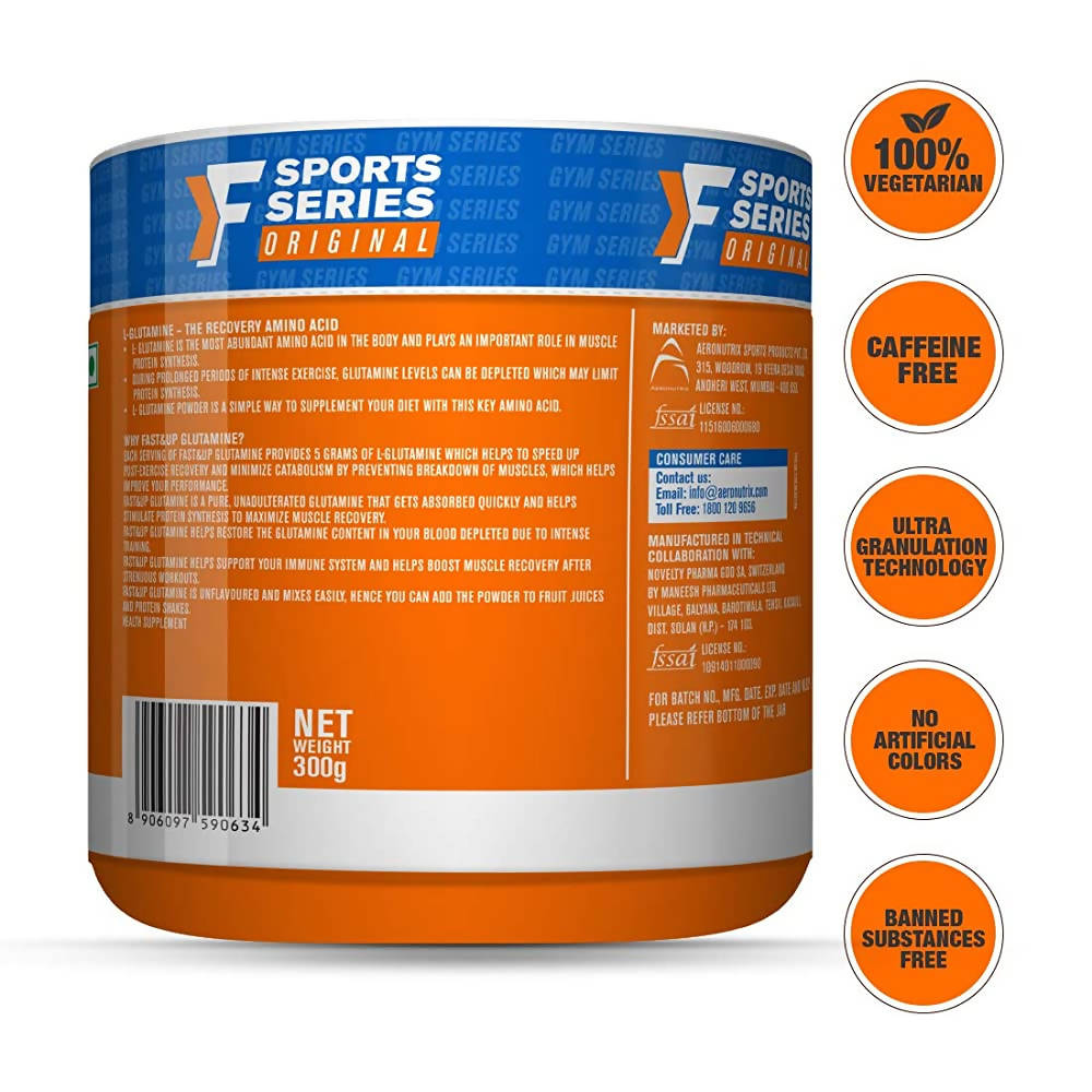Fast&Up Glutamine Supplement - 300 gms image 2