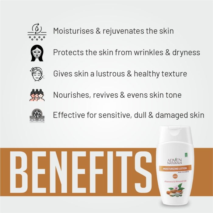 Adven Moisturizing Lotion With Aloevera & Almond Oil - 100 ml image 4