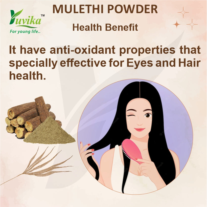 Yuvika Mulethi Powder - Glycyrrhiza Glabra - Yashtimadhu - Jeshthamadha - Licorice Root image 8