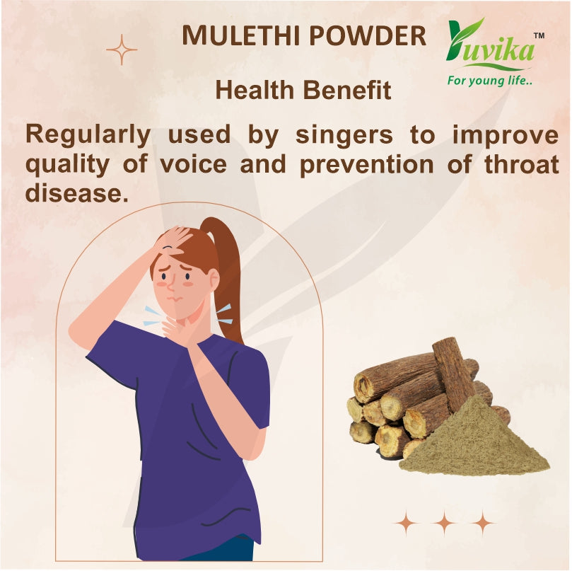 Yuvika Mulethi Powder - Glycyrrhiza Glabra - Yashtimadhu - Jeshthamadha - Licorice Root image 9