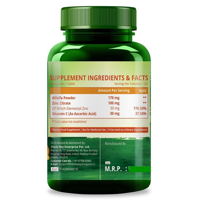 Himalayan Organics Zinc With Vitamin C Tablets image 4