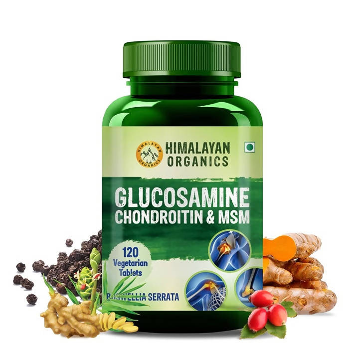 Himalayan Organics Glucosamine Chondroitin & MSM Vegetarian Tablets image 2