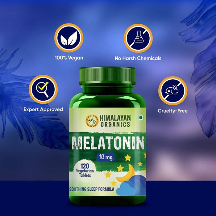 Himalayan Organics Melatonin 10 mg Vegetarian Tablets image 6