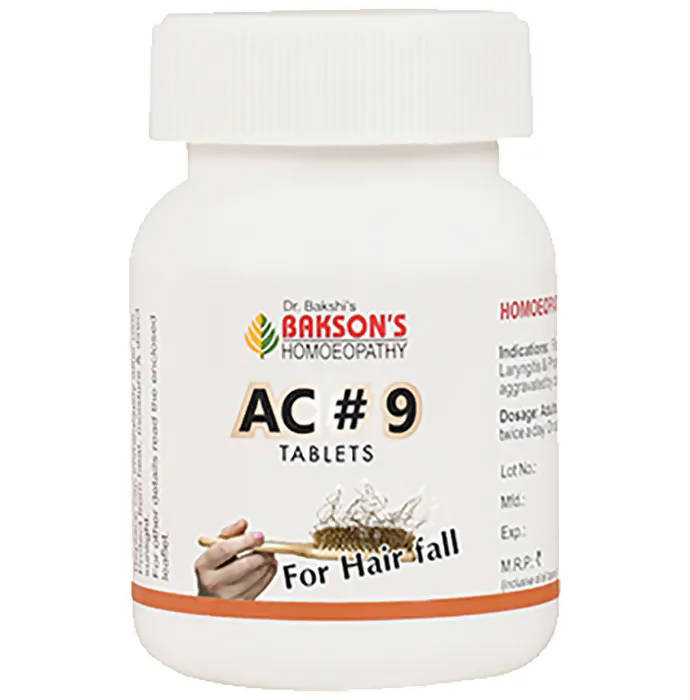Bakson's Homeopathy AC#9 Tablets image 2
