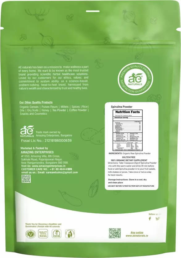 Ae Naturals Spirulina Powder image 3
