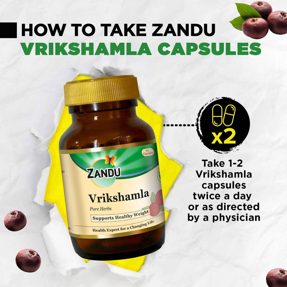 Zandu Vrikshamla Pure Herbs Capsules - 60 Caps image 5
