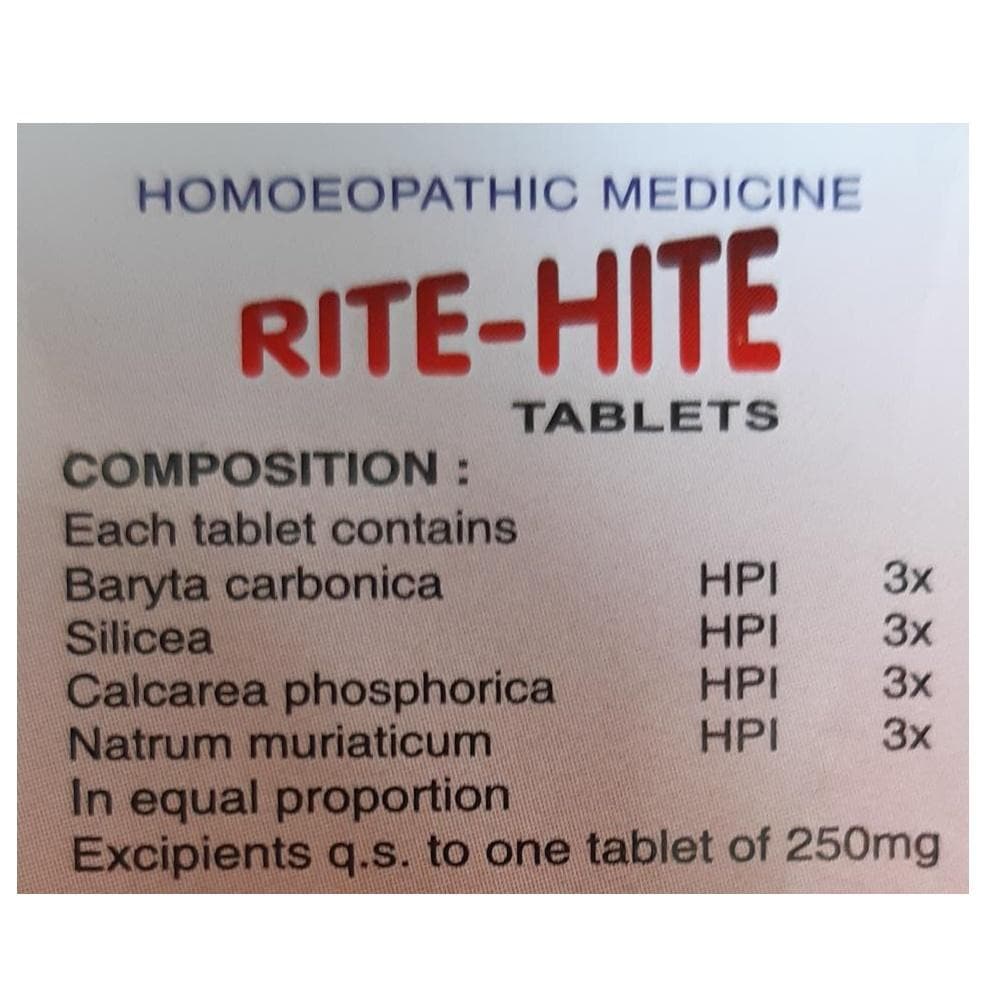 SBL Homeopathy Rite-Hite Tablets image 2