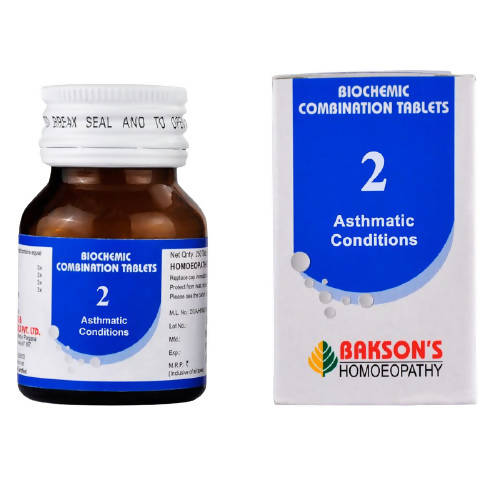Bakson's Homeopathy Biochemic Combination 2 Tablets image 2