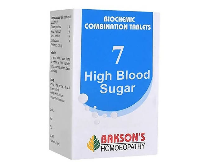 Bakson's Homeopathy Biochemic Combination 7 Tablets image 2