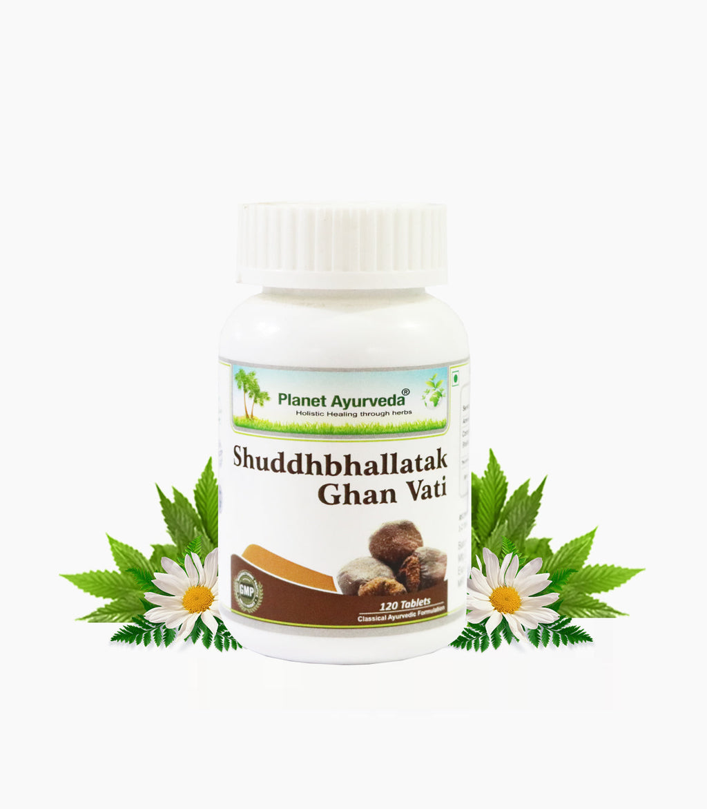 Planet Ayurveda Shuddhbhallatak Ghan Vati - 120 tabs image 3