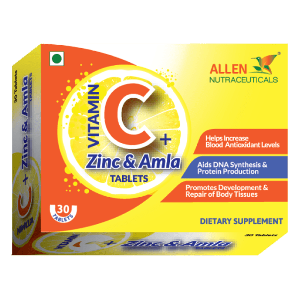 Allen Homeopathy Vitamin C + Amla Tablets - 30 tabs