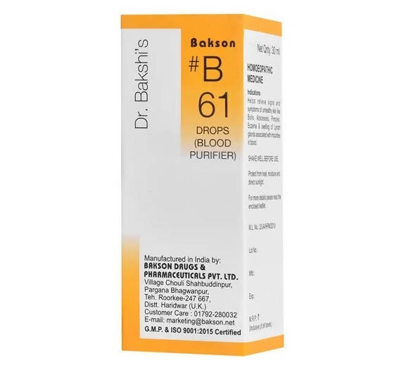 Bakson's Homeopathy B61 Drops image 2