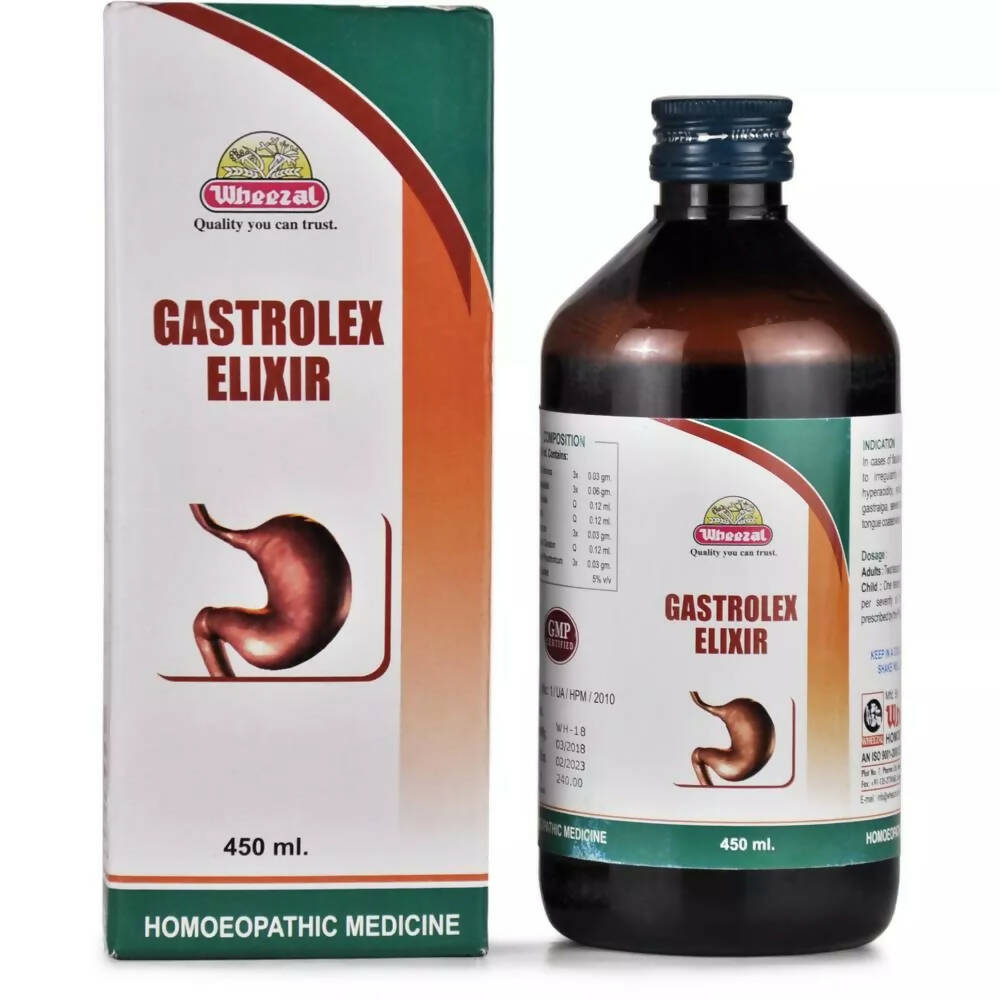 Wheezal Homeopathy Gastrolex Elixir Syrup image 2