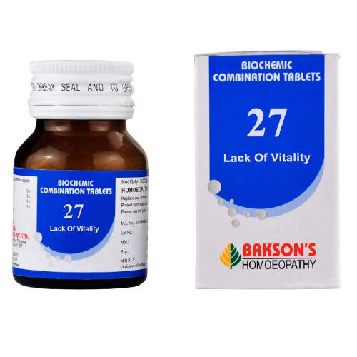 Bakson's Homeopathy Biochemic Combination 27 Tablets image 2
