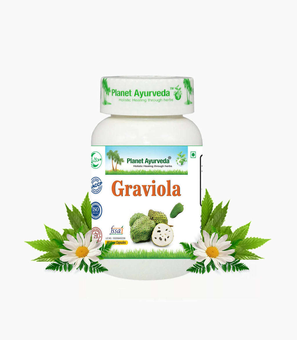 Planet Ayurveda Graviola Capsules - 60 tabs image 2