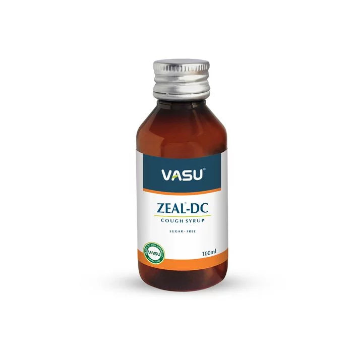Vasu Zeal DC Cough Syrup - Sugar Free - 100 ml (Pack of 3)