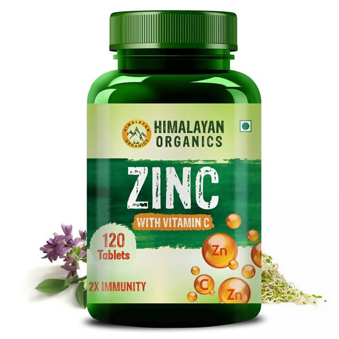 Himalayan Organics Zinc With Vitamin C Tablets image 2