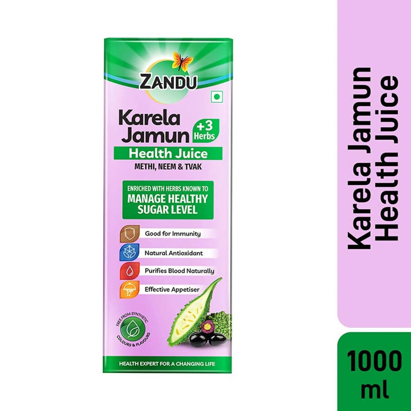 Zandu Karela Jamun + 3 Herbs Health Juice image 2